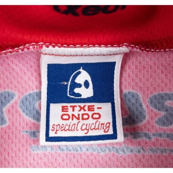 Jelly Belly Cycling Jersey Men's XL Red Full Zip Candy Pro Team Etxeondo - Picture 2 of 13